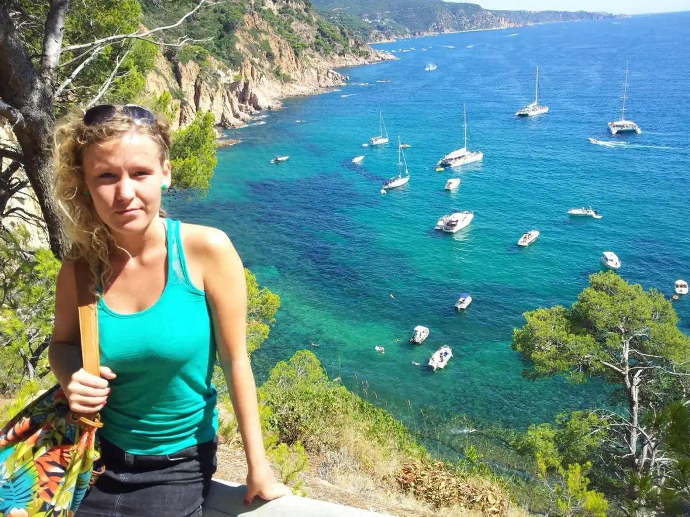 Klaudia w Barcelonie - morze